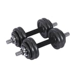 Endless Cast Iron Adjustable Dumbbell Set (2 x 5 kg), Black, Perfect for Bodybuilding, Fitness, Weight Lifting and Training at Home or Gym, 10 kg (22 LB)