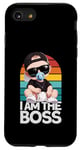 Coque pour iPhone SE (2020) / 7 / 8 Baby Boss « I Am The Boss » Rétro Like A Boss Kids