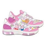 CERDÁ LIFE'S LITTLE MOMENTS Deportiva Suela PVC Con Luces Peppa Pig Chaussure de Piste d'athlétisme, Rose, 30 EU