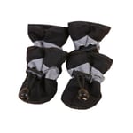 4 st/ set Vattentäta hundskor för sällskapsdjur Halkskyddade regnstövlar Skor för små katter Hundar Valp Hund Sällskapsstövlar Pet Paw Accessoarer black XL