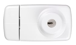 Abus 532979 7025 W Verrou supplémentaire de porte avec cylindres externe et interne Blanc