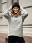 Twentyfour Finse Una Knit Sweater - Dame - Grønn - 46