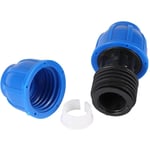 Rapanda - Bonde évier,Connecteur de tuyau d'eau droit en plastique pe, 20mm à 20mm, 5 pièces, adaptateur de connexion de tuyau