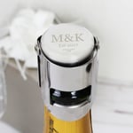 Personalised Monogram Champagne Prosecco and Wine Bottle Stopper