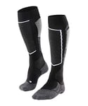 FALKE Women's SK2 Intermediate W KH Wool Warm Thick 1 Pair Skiing Socks, Black (Black-Mix 3010), 5.5-6.5