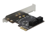 DELOCK – 4 port SATA PCI Express x1 Card - Low Profile Form Factor (90010)