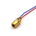 Diode Laser 650nm 6mm 3V 5mW Module de Diode de point Laser réglable tête de cuivre rouge 3v