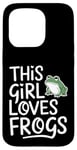 Coque pour iPhone 15 Pro Cette fille aime les grenouilles, les amoureux des grenouilles mignonnes et le plaisir des animaux