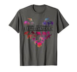 I Am An Elephantaholic T Shirt, Cute elephant heart love T-Shirt