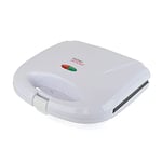 KitchenPerfected 2 Slice Sandwich & Omelette Maker - Non-Stick - Portable - E2605WH - White