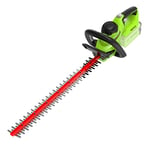 Greenworks G40HT61 Cordless Hedge Trimmer, 61cm Dual Action Blade, Cuts up to 27mm Thick Branches and Stems, 3000spm WITHOUT 40V Battery & Charger, 3 Year Guarantee, Tool only