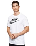 Nike M NSW Camo Ss Tee T-Shirt - White/(Black), X-Large