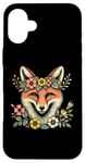 Coque pour iPhone 16 Plus Couronne de fleurs de renard