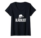 Womens The Blacklist Hat Icon V-Neck T-Shirt