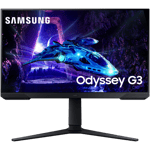 Samsung Odyssey G3 G30D 24" -pelinäyttö. Musta