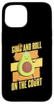 iPhone 15 Funny Tennis Player Avocado Guac And Roll On The Court Case