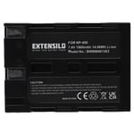 EXTENSILO Batterie compatible avec Pentax K10D, K20D appareil photo, reflex numérique (1900mAh, 7,4V, Li-ion, noir)