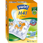 Swirl H 41 Vacuum Cleaner Bags, For Hoover Vacuum Cleaners, Pack of 4 Bags + 1 Anti-Allergen Filter