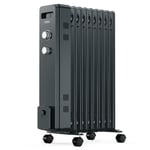 VonHaus Oil Filled Radiator 9 Fin, Oil Heater Portable Electric Free Standing