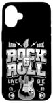 Coque pour iPhone 16 Plus Chemises Rock & Roll, I Love Rock Music, Rock & Roll Freedom