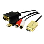 LogiLink HDMI-Kabel zu VGA& Audio F-FEEDS