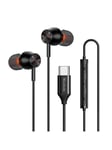 Mcdodo HP-3490 in-ear wired headphones USB-C (black)