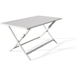 Dcb Garden - marius - Table de jardin pliante en aluminium gris - city garden