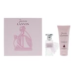 Lanvin Womens Jeanne Eau de Parfum 50ml + Body Lotion 100ml Gift Set - One Size