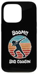 Coque pour iPhone 13 Pro Boom! Big Cousin Annonce de grossesse Dab Naissance