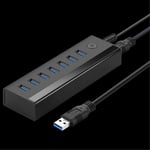 Ugreen Hub USB-A till 7xUSB-A, 5Gb/s - Svart