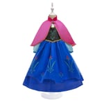 Barn Prinsessan Anna Cosplay Kostym Jul Fancy Dress Outfit 110 cm