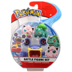 Pokemon - Jigglypuff & Bulbasaur Vs Loudred Battle Figure