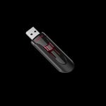 SanDisk Ceuzer Glide CZ600 USB-minne, 128GB, USB 3.0