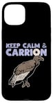 Coque pour iPhone 15 Plus Keep Calm And Carrion Vautour Scavenging Bird