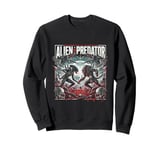 Graphic Alien Fighting Predator Sweatshirt