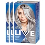 Schwarzkopf Schwarzkopf Live Color U71 Metallic Silver  3-pack