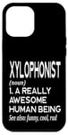 Coque pour iPhone 12 Pro Max Définition du lecteur de xylophone drôle - Xylophoniste