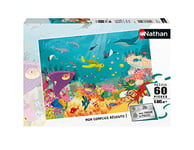 Nathan - Puzzle enfants - 60 pièces - Les animaux des océans - Fille ou garçon dès 6 ans - Puzzle de qualité supérieure - Carton épais et résistant - Animaux Marins - 86569