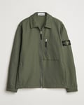 Stone Island Cotton Nylon Zip Overshirt Musk