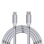 SERO QC magnet kabel USB-C - lightning, 1 m, vit
