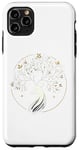 Coque pour iPhone 11 Pro Max Bois de cerf blanc serein lumineux inspiré de la nature minimaliste