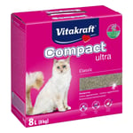 VITAKRAFT Litière pour Chat Compact Ultra - 8 KG Klumpend Chats Litière Bac à