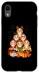 iPhone XR Cavalier King Charles Spaniel Merry Christmas Tree Lights Case