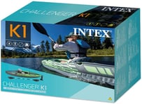 Intex K1 Challenger Inflatable Kayak Canoe Boat Fishing Oars Paddles Pump #68305