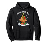 Funny Pizza on Earth Christmas Tree Merry Crust-mas Pizzamas Pullover Hoodie