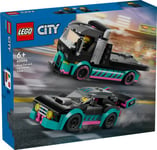 Lego City: Race Car And Car Carrier Truck Building Toy (60406)