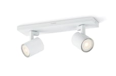 Philips Myliving 5309231P0, Utanpåliggande Spotlight, Gu10, 2 Lampor, Led, 7 W, 2700 K