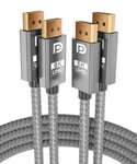 Basesailor 8K 60Hz DisplayPort Cable 2M (2-Pack),DP 1.4 Male Ultra High Speed Cord for Laptop/PC/TV/Gaming Monitor,Support HBR3 Bandwidth of 32.4Gbps,4K@144Hz,2K@165Hz,1080P@240Hz(DP 1.2 Compatible)