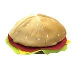 Vuxna Barn Rolig Snabbmat Fancy Hatt Hamburgare Cheeseburger Formad Karneval Halloween Julfest Klä upp kostym