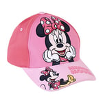 Minnie Mouse Kids' Cap - Pink - Suitable from 2 to 8 Years - Combines Cotton and Polyester - Children's Cap with Adjustable Back Velcro - Original Product Designed in Spain